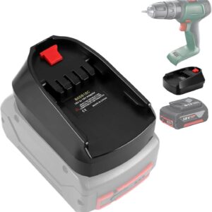 BOSB18C Batterieadapter für Bosch GBA auf PBA, Akkuadapter für Bosch Professional 18V System Akku auf PBA/PSB/PSR Elektrowerkzeug (Blau auf Grün)