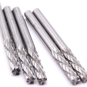 5x VHM Vollhartmetall Schaftfräser 3mm Frässtifte Fräser Gravur für Dremel Proxxon Zubehör