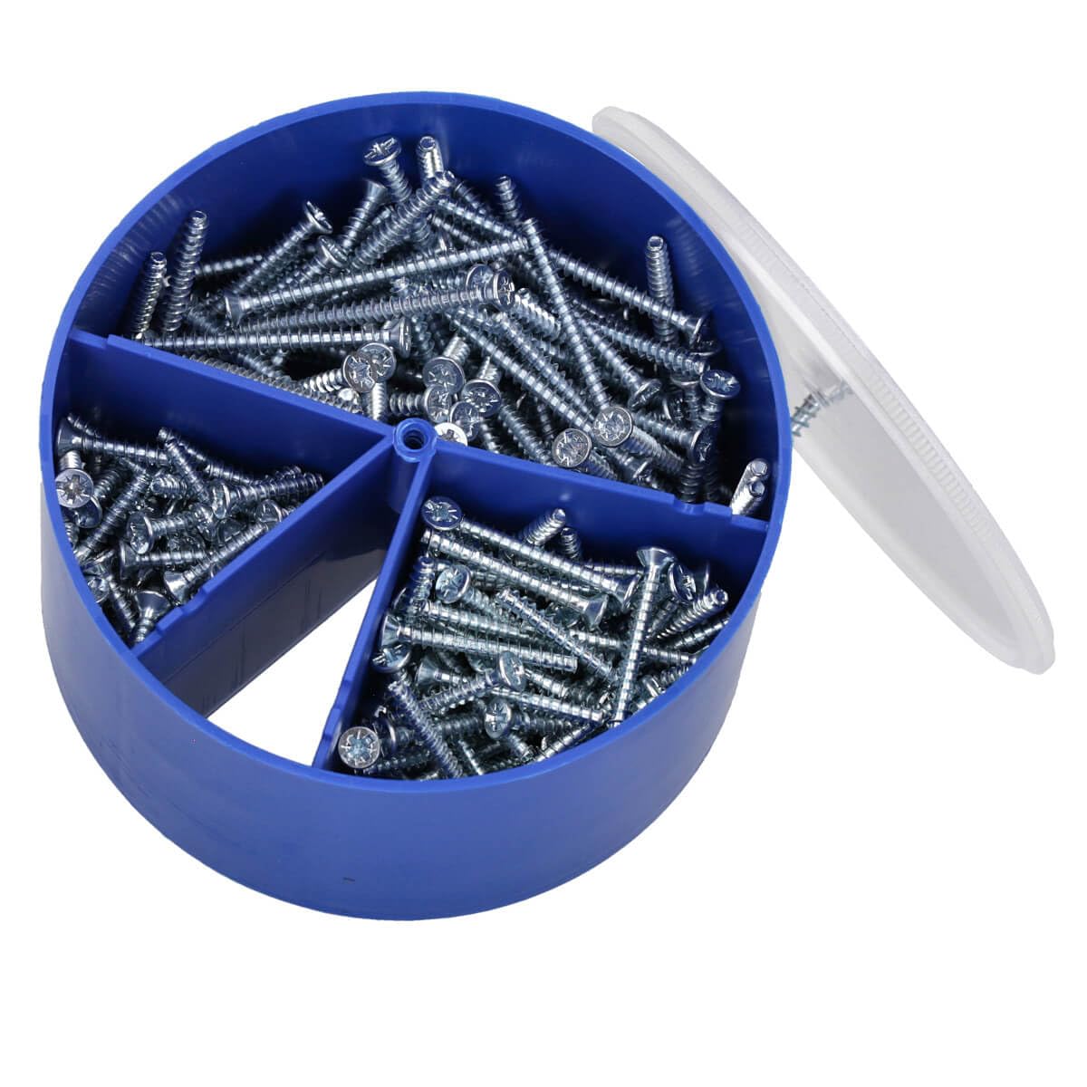 Voxura Geräteschrauben für Hohlwanddosen, Unterputzdosen PZ1, 3,2 x 25mm Kreuzschlitz-Schrauben zur Elektroinstallation, Senkkopfschrauben, 100 St. im Beutel – Bild 4