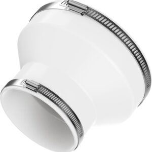 HG Power Reduzierstück 150 auf 100mm mit 2 Schlauchschellen – Abluftschlauch Adapter für Dunstabzugshaube, Trockner, Lüftung, Rohrventilator, Rundrohr