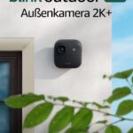 Blink Außenkamera 2K+ (neueste Generation) – Kabellose, intelligente Sicherheitskamera, 2K-Videoauflösung, bis zu zwei Jahre Batterielaufzeit. Sync-Basismodul enthalten – 1-Kamera-System, Schwarz