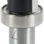 ENT 11702 Bündigfräser HW für Milescraft Zinkenschablone, Durchmesser (D) 12,7 mm, NL 25 mm, S 8 mm, SL 32 mm, GL 62 mm, Z2+1, mit Kugellager am Schaft