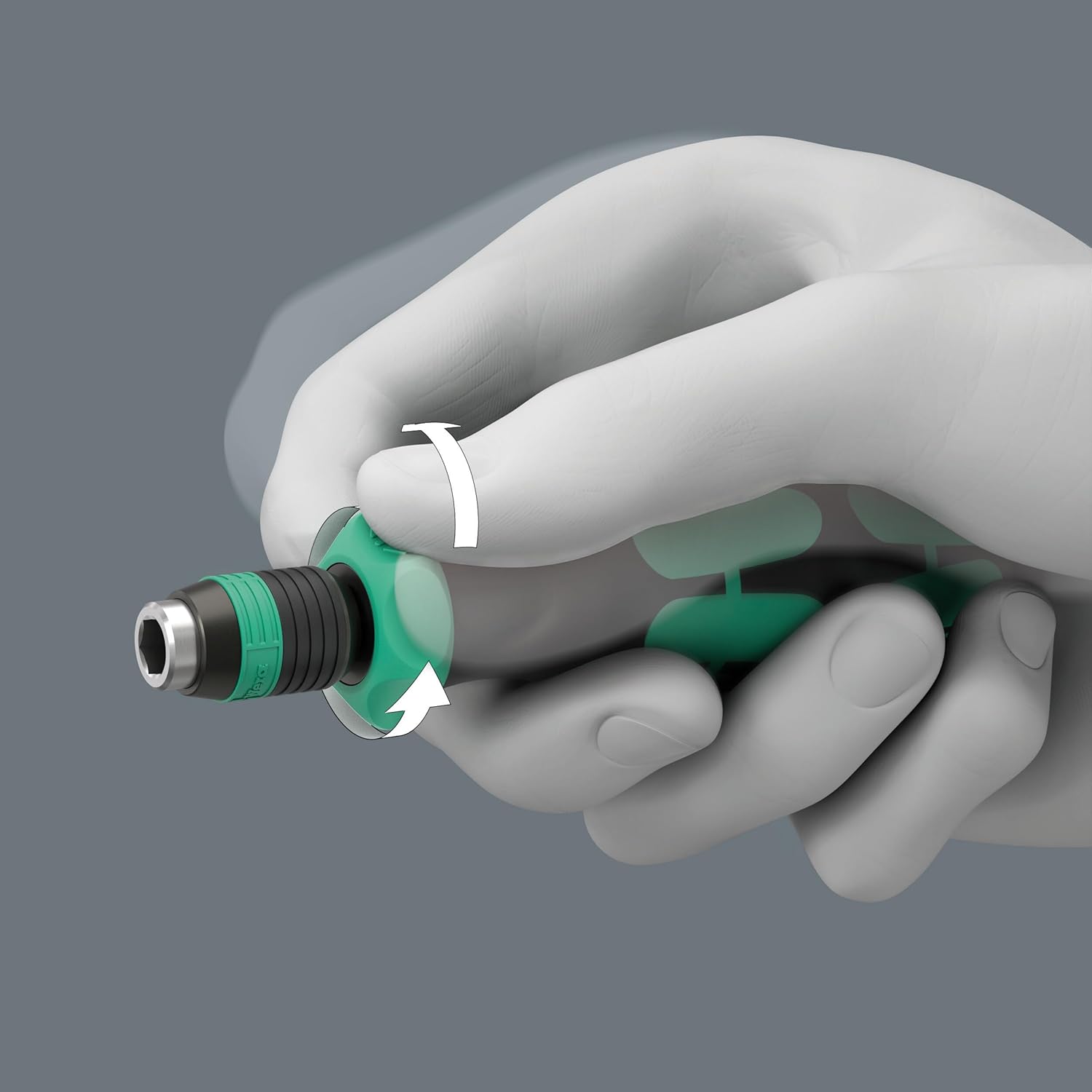 Wera 05051493001 838 RA-R M Bits-Handhalter mit Ratschenfunktion, 1/4", 1/4" x 123,5 mm – Bild 3