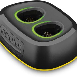 Kärcher Schnellladegerät Fast Charger Duo Battery Power 4 V, max. Ladestrom: 2 x 2,5 A, LED-Anzeige, Ladezeit für 2 Akkus: 50 min für 80%, 70 min für 100 4 V Battery Power-Geräte