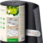 LILENO HOME 25m² Unkrautvlies Gartenvlies gegen Unkraut [50 g/qm] - Garten Unkrautfolie Wasserdurchlässig – Reißfestes Unkraut-Flies – Unkrautflies UV-beständig [1m x 25m]