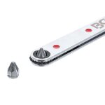 BGS 115 | Spezial-Bitknarre, ultra dünn | Abtrieb Innensechskant 6,3 mm (1/4") | inkl. 4 Spezial-Bits