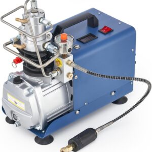 CREWORKS PCP Kompressor 300bar Automatisch Luftkompressor-Pumpe 4500PSI Hochdruckluftpumpe 1800W Kompressorpumpe Auto-Stop Kompressor 30MPA Hochdruck PCP Inflator für die Aufblasflasche
