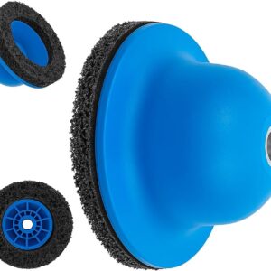 Wheel Hub Radnabenschleifer Auto: Siliziumkarbid-Kugelkopfschleifer Radnabenschleifer Blau Topfschleifer Radnabe Reinigen für 1/2" Schlagschrauber Autoliebhaber Außen-Ø 150mm Innen-Ø 90mm
