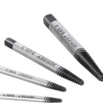 HAZET Schraubenausdreher-Satz 840/5 I 5-teilig in praktischem Kunststoff-Kasten I Linksausdreher zum lösen und entfernen von festsitzenden oder abgebrochenen Schrauben