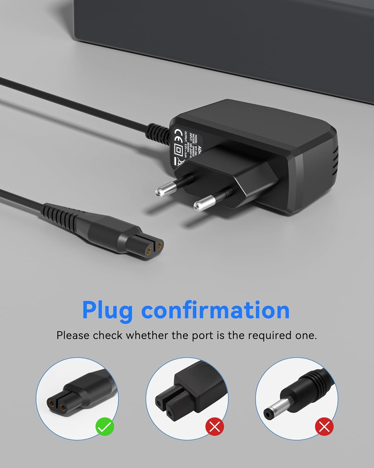 Ladegerät Passend 5,5V für Kärcher Fenstersauger WV5, WV2, KWI 1, WV1, KV4, WV2 Plus, WV45, WV51, WV52, WV55, WV70, WV5 Premium, WV5 Plus, WV Classic Kärcher-Fenstersauger Ladegerät Passend – Bild 5