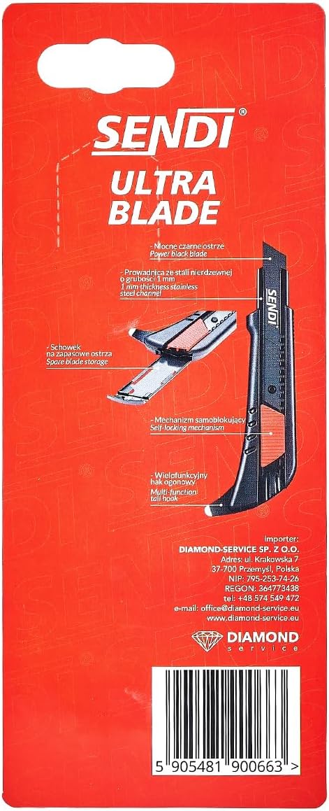 SENDI ULTRA BLADE 18MM breit, extra Tempe Klinge/Haken. 3 Schneiden im Set – Bild 4