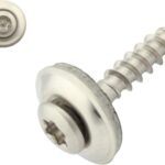 100 Stück Spenglerschrauben mit EPDM Dichtscheibe - 15 mm - Innensechsrund TX - 4,5x20 mm DIN7995 Edelstahl A2 V2A - SC-Normteile