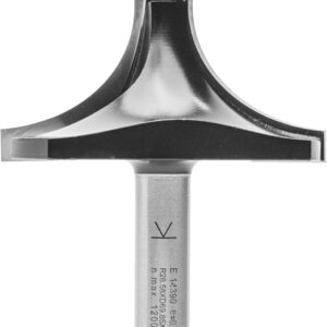 ENT 14390 Abrundfräser HW, Schaft (S) 12 mm, Durchmesser (D) 69,9 mm, NL 34,9 mm, R 28,6 mm, SL 45 mm, mit Kugellager