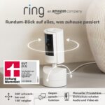 Bewegliche Ring-Innenkamera (Pan-Tilt Indoor Camera) von Amazon | Plug-in-Sicherheitskamera für Haustierbesitzer | 360° schwenkbar, 169° neigbar | 30 Tage Ring Protect