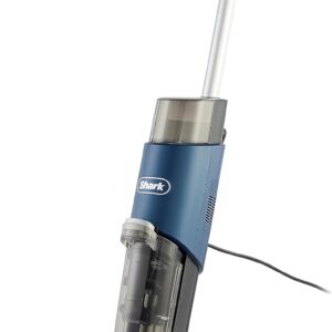 Shark HydroVac Kabelgebundener Nass Trockensauger, antimikrobieller Bürstenrolle, Mehrzwecklösung geruchsneutralisierend, 7,6m Kabel, selbstreinigender Bodenreiniger, saugt & wischt, Blau WD100EU