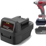 MT18MIL Akkuadapter für Makita auf Milwaukee, YUHDWRE-Adapter Konvertieren für Makita 18V LXT Akku auf Milwaukee 18V Elektrowerkzeuge(Keine Batterie)