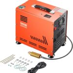 VEVOR PCP-Luftkompressor, 800 W Doppelzylinder-PCP-Luftgewehrkompressor 4500 PSI/30 MPa mit eingebautem Lüfterkühlsystem, Auto-Stopp | Ölfreier Paintball-Tankkompressor für Luftgewehr, Tauchflasche