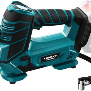 Akku Kompressor 11 bar,fahrradpumpe,luftpumpe elektrisch mit Autostop-Funktion,LED,Unterspannungsschutz,Überlastungsschutz,Kompatibel mit Makita 18V Akku, （ohne Akku und Ladegerät）