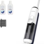 Tineco iFLOOR 5 Breeze Complete Nass Trockensauger, EIN-Schritt-Reinigung für Hartböden, Kantenreinigung <0.5cm, Dreifache Batterielebensdauer, Selbstreinigung, Leichtes Kabelloses Saugwischer, Blau