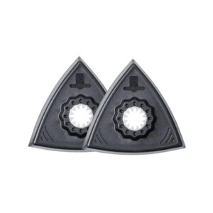 FEIN Schleifplatten Set (Aufnahme Starlock, ungelocht, Kunststoff-Trägerplatte, Dreiecksform, Kantenlänge 80 mm) 63806129220