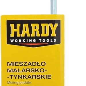 Hardy Working Tools Baurührer 80 mm x 400 mm, Baumischer mit Aufnahme 8 mm, Maler- und Putzrührer, aus verzinktem Stahl