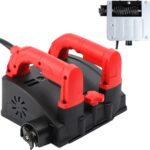 Betonfräse 1200W Walzenfräse Sanierungsfräse Putzfräse Elektrischer Wandhobel Profi Betonschleifer Betonfräse Sanierungsfräse Schleifer Putzfräse Renovierungsfräse Mauerfräse 4000 U/min 1-4 mm