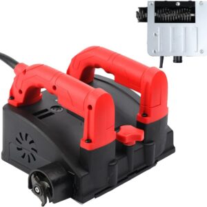 Betonfräse 1200W Walzenfräse Sanierungsfräse Putzfräse Elektrischer Wandhobel Profi Betonschleifer Betonfräse Sanierungsfräse Schleifer Putzfräse Renovierungsfräse Mauerfräse 4000 U/min 1-4 mm