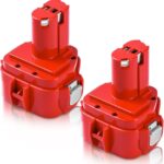 2X 5.0Ah Ersatzakku für Makita 1220, Powtree PA12 Akku für Makita 12V NI-Mh 1220 1222 1233S 1234 1233 1235 1235B 1235F 192696-2 192698-8 192698-A 193138-9 193157-5