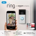 Zertifiziert und generalüberholt Ring Akku-Videotürklingel(Batt. Video Doorbell 2024)WLAN-Videotürklingel-Sicherheitskamera,Selbstinstallation(in 5 Min)|mit eingebautem AkkuIPrivatsphäre-Einstellungen