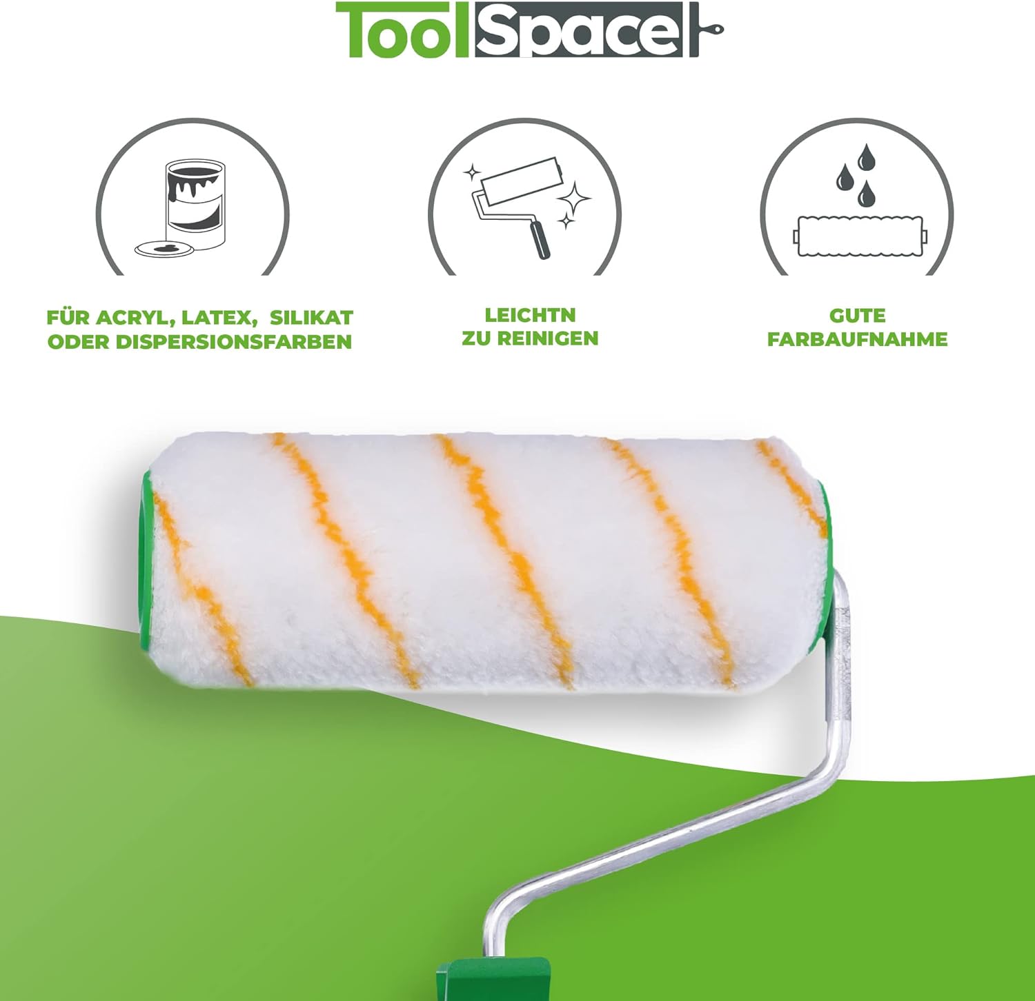 Professional Malerset+Farbroller Set+ Malerpinsel Set- farbroller/malerrolle/farbwalze, farbroller klein, pinselrolle, malerpinsel, Farbwanne, Malerzubehör, streichen zubehör für farben – Bild 2