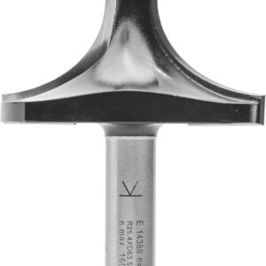 ENT 14388 Abrundfräser HW, Schaft (S) 12 mm, Durchmesser (D) 63,5 mm, NL 31,8 mm, R 25,4 mm, SL 45 mm, mit Kugellager