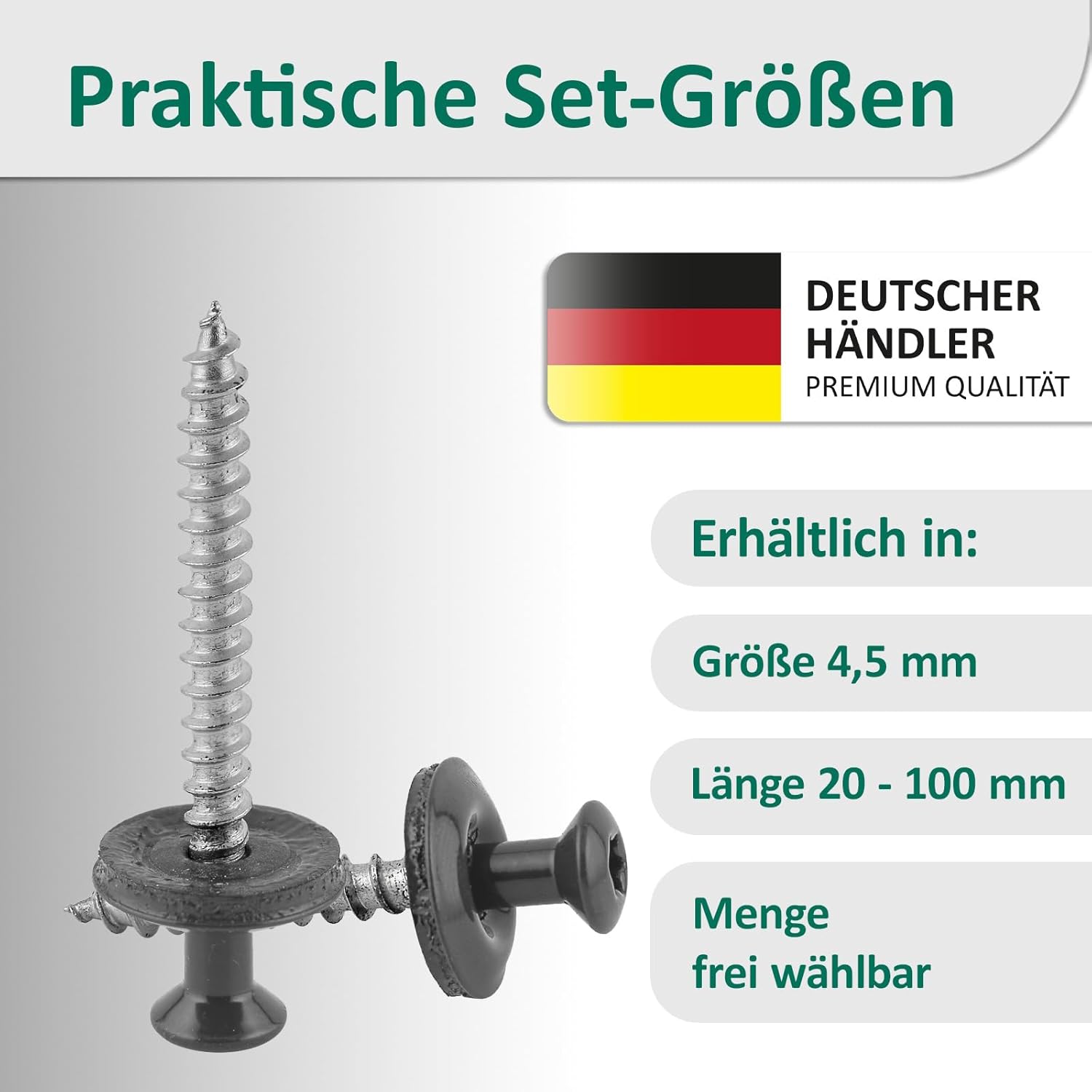DSM | Spenglerschrauben Anthrazit 4,5 x 20 mm | Edelstahl A2 – lackiert RAL 7016 | mit EPDM-Dichtscheibe (15 mm) | TX-Antrieb | ähnl. DIN 7995 / DIN 9171 | Trapezblechschraube | 50 Stück – Bild 5