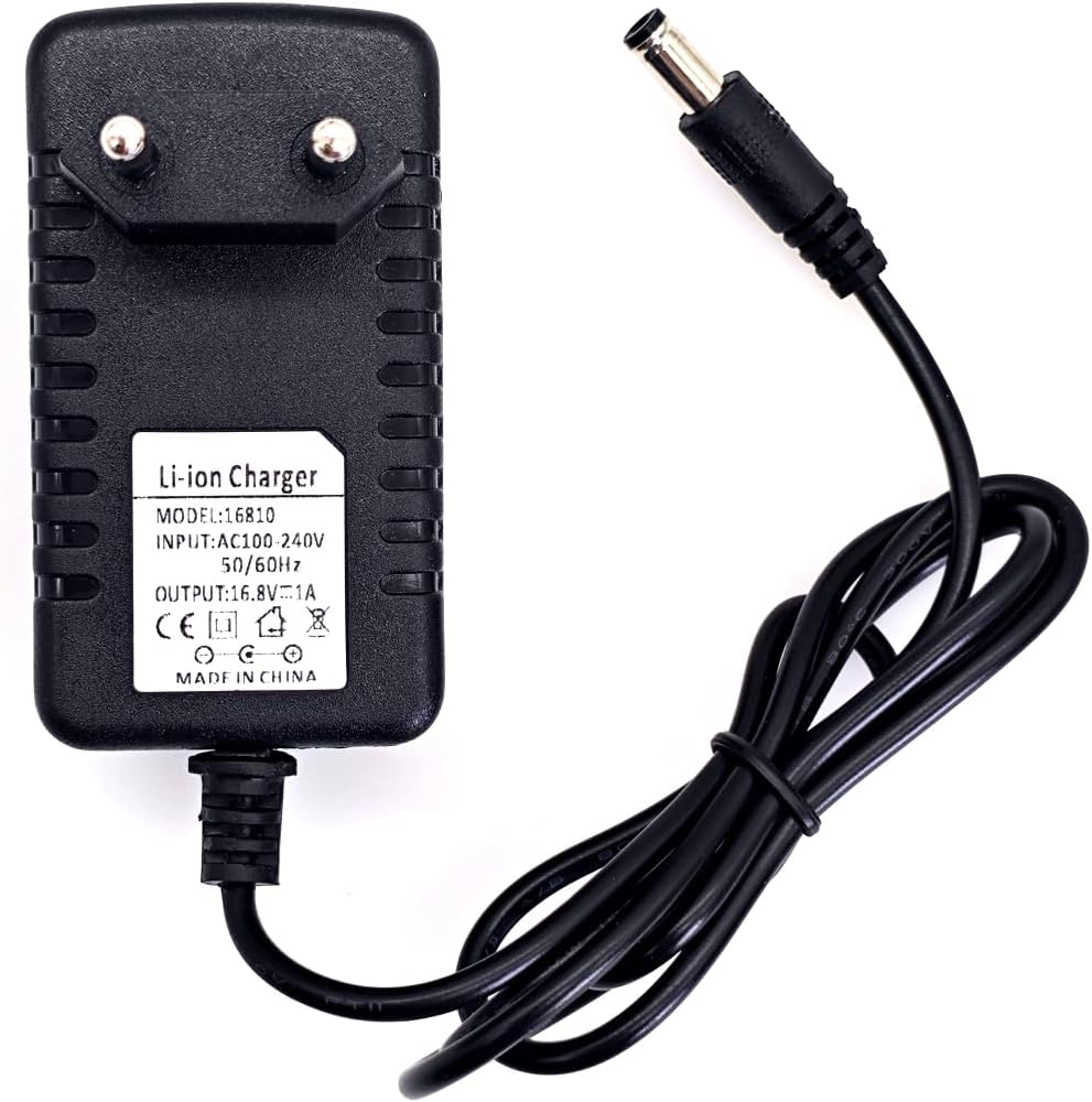 JZK DC 16.8V 1A AC Adapter Ersatz, Li-Ionen Lithium Akku Ladegerät, maximale 16.8W Stromversorgung, Ladestecker – Bild 5