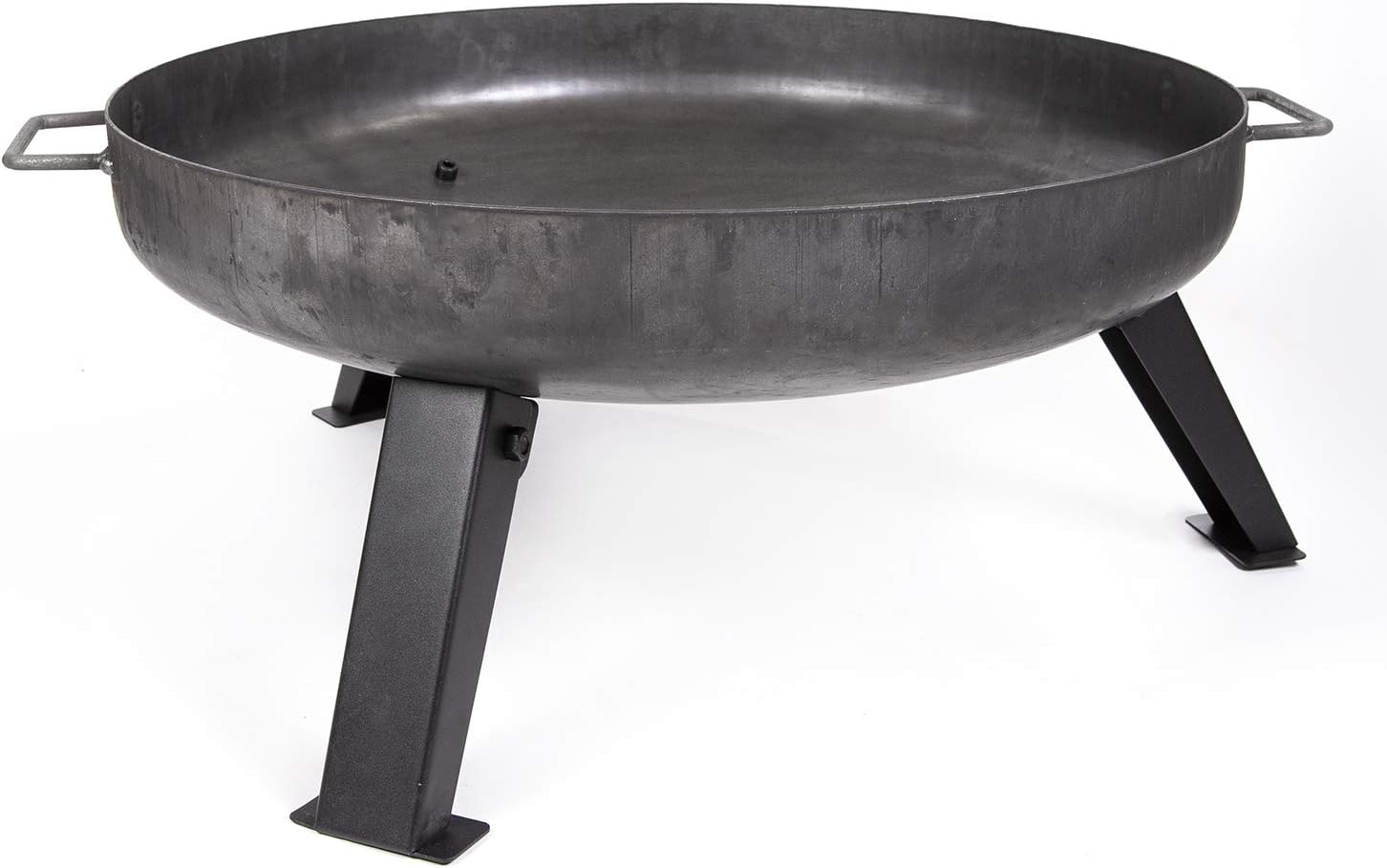 Köhko Feuerschale -Ø 55 cm Feuerschale aus Stahl mit Wasserzulauflöcher, Griffen und klappbare und abnehmbare Beine 41005-55