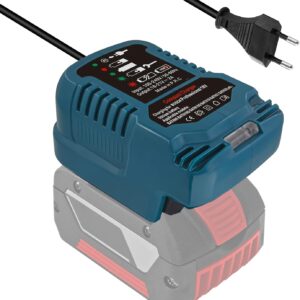 Ersatz Ladegerät für Bosch Professional 18V System Akku, 1/3 Größe für Bosch Ladegerät GAL1880CV, für GBA BAT607 BAT614 Batterie Werkzeugakkus (Nur für 18V Batterie)
