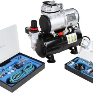 Timbertech ABPST06 Airbrush-Set und Kolbenkompressor
