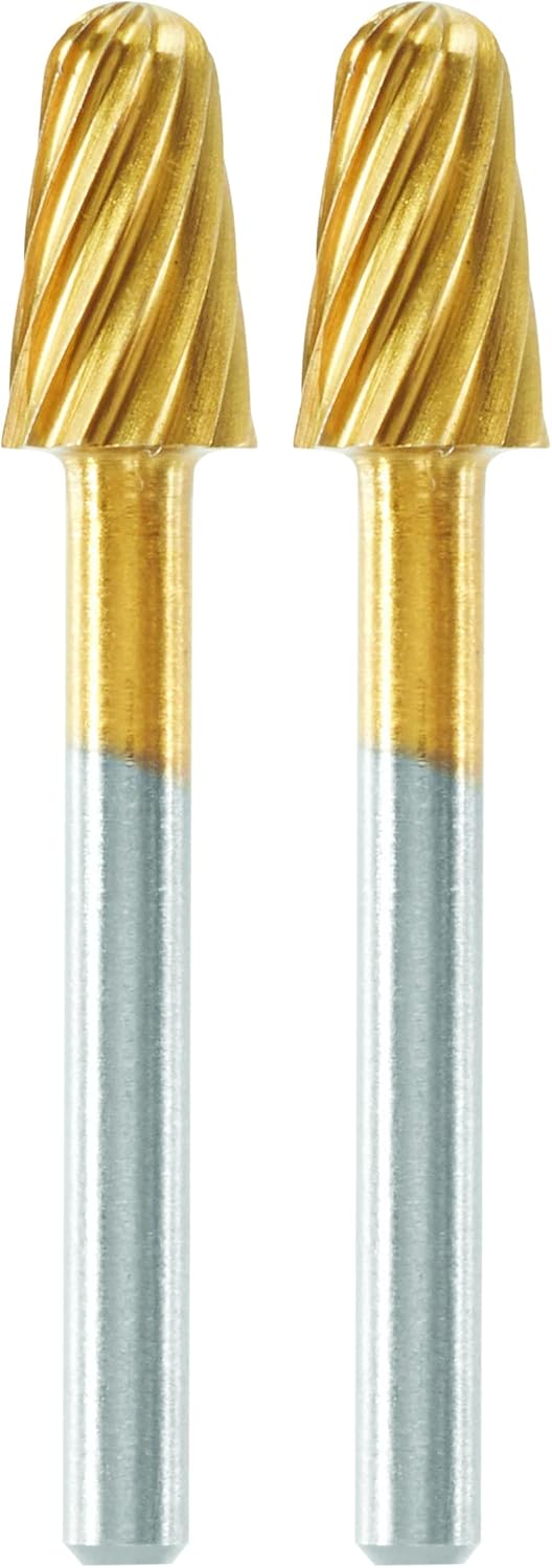 Dremel MAX Hochgeschwindigkeits-Fräsmesser (194DM) 2 Hochgeschwindigkeits-Fräsmesser mit Titanbeschichtung zum Schnitzen und Gravieren, 3,2 mm, max. Lebensdauer – Bild 5