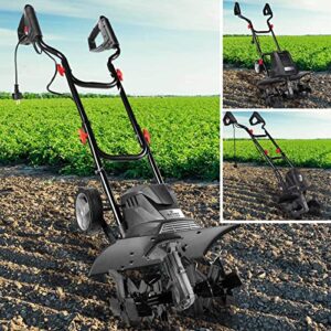 BRAST Motorhacke Gartenfräse Elektro | 1050-1800 Watt | 36-45cm Arbeitsbreite | 4 Modelle | Schutzblech Antiblockierkupplung & Sicherheitsschalter | für kleine bis große Grundstücke | BRE-AF 1200