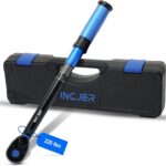 Upgrade Drehmomentschlüssel Auto 1/2 Zoll, 20-220 NM Einstellbar Drehmomentschlüssel Fahrrad, ±3% Fehlergenauigkeit, 72 Zähne Drehmoment-schlüssel für Auto, torque wrench Motorrad Reparatur