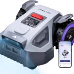 ANTHBOT M5 Mähroboter ohne Begrenzungskabel mit präziser RTK-Navigation und Dual-Vision, KI-Hindernisvermeidung, App-Steuerung, für Gärten bis 500 m², kompakter Rasenmäher Roboter mit 45% Steigung