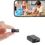 Mini Kamera, 4K HD Überwachungskamera Innen, 2,4/5 GHz WLAN innenkamera mit akku, Bewegungserkennung, Remote Viewing für Sicherheit mit APP