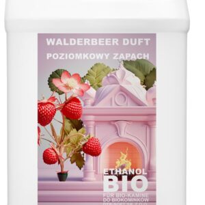 4x5 Liter Bioethanol Premium 100% fürAlkohol für Kamin (WALDERDBEEREDUFT, 20L)