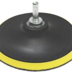 Schleifteller mit Klett M14 125mm inkl. Spanndorn für Bohrmaschine/Winkelschleifer