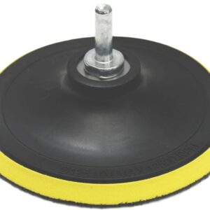 Schleifteller mit Klett M14 125mm inkl. Spanndorn für Bohrmaschine/Winkelschleifer