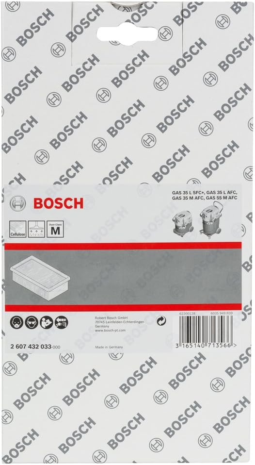 BOSCH Flachfaltenfilter, Zellulose, 6150 cm², 240 x 140 x 56 mm, 2607432033 – Bild 2