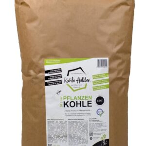 60 Liter Pflanzenkohle, EBC AgroBio Zertifiziert, Biokohle, Biochar für TerraPreta, Bodenverbesserer, Konzentrat, Wasser- und Nährstoffspeicher (60 Liter)
