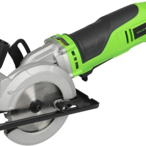 GALAX PRO 710W Mini Kreissäge mit 3 Sägeblättern (115 mm), 5200 U/min, Schnitttiefe 42,5 mm (90°) / 26 mm (45°), tragbar und kompakt für Holz, Kunststoff und Stein