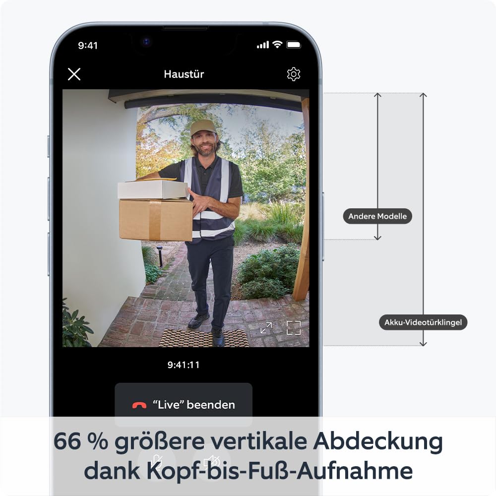 Ring Akku-Videotürklingel (Battery Video Doorbell) (2024) | WLAN-Videotürklingel-Sicherheitskamera, Selbstinstallation (in 5 Minuten) | mit eingebautem Akku I Privatsphäre-Einstellungen – Bild 4