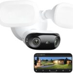 Reolink Elite Floodlight WiFi, 4K Wi-Fi 6 Überwachungskamera Aussen mit 3000 Lumen Flutlicht, Dimmbares Licht(3000K~6500K), WLAN Kamera Outdoor, Lokale KI-Videosuche, 180° Panoramablick, KI-Erkennung