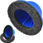 Radnabenschleifer 150mm, Kugelkopfschleifer für Autos und Transporter mit 1/2“ Antrieb, Radnabe Bürste zur Rostentfernung und Felgenreinigung